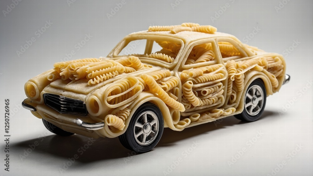 Fototapeta premium Pasta Car: Creative Food Art