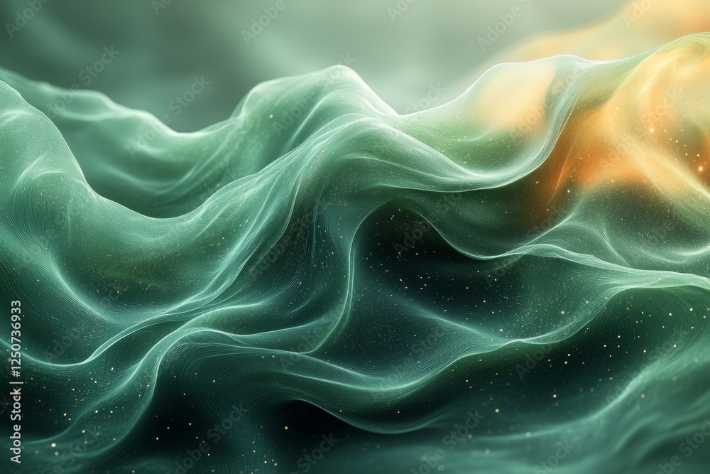 Obraz premium Flowing lines and shapes create a mesmerizing abstract representation of movement and depth