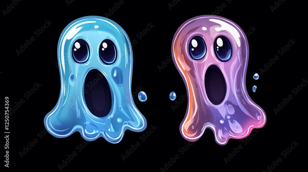 Halloween comma ghost font punctuation sign in shape of spook. Cartoon evil type, funny scary typeface, spooky monster alphabet virgule symbol. Isolated vector soul or phantom abc typography glyph Halloween comma ghost font punctuation sign in shape of spook. Cartoon evil type, funny scary typeface, spooky monster alphabet virgule symbol. Isolated vector soul or phantom abc typography glyph