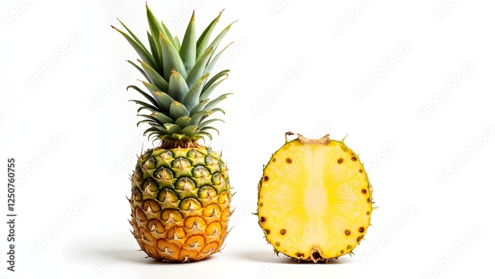 Pineapple slices in tropical sun Pineapple slices in tropical sun
