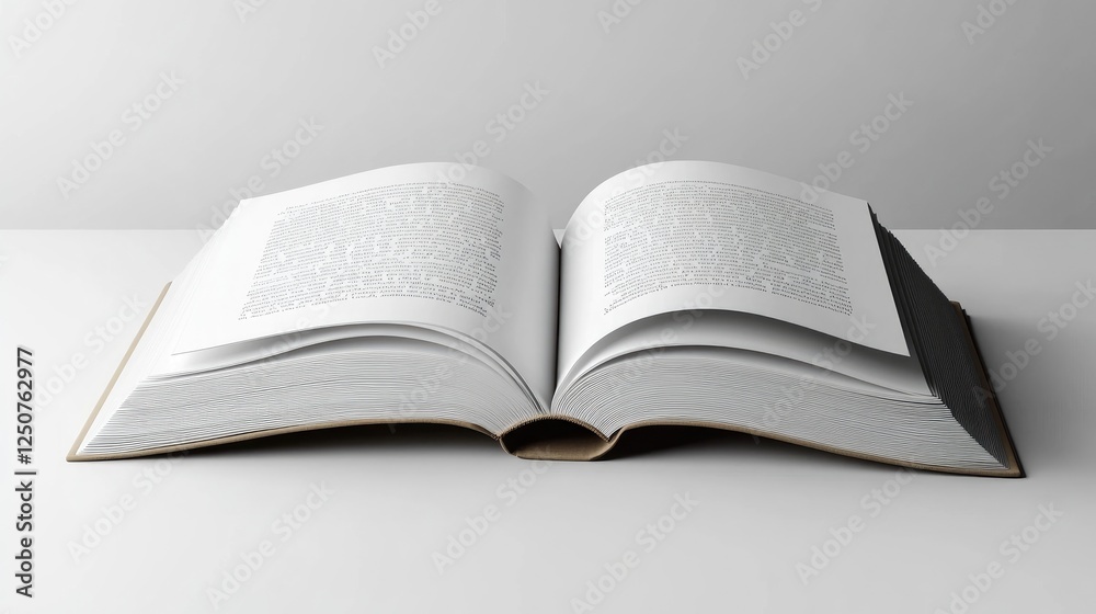 Obraz premium Explore Thick Book Pages Open Wide