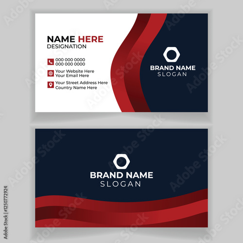 Business card design visiting card for business or personal use