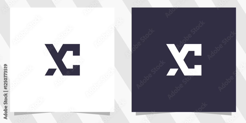 letter xc cx logo design vector letter xc cx logo design vector