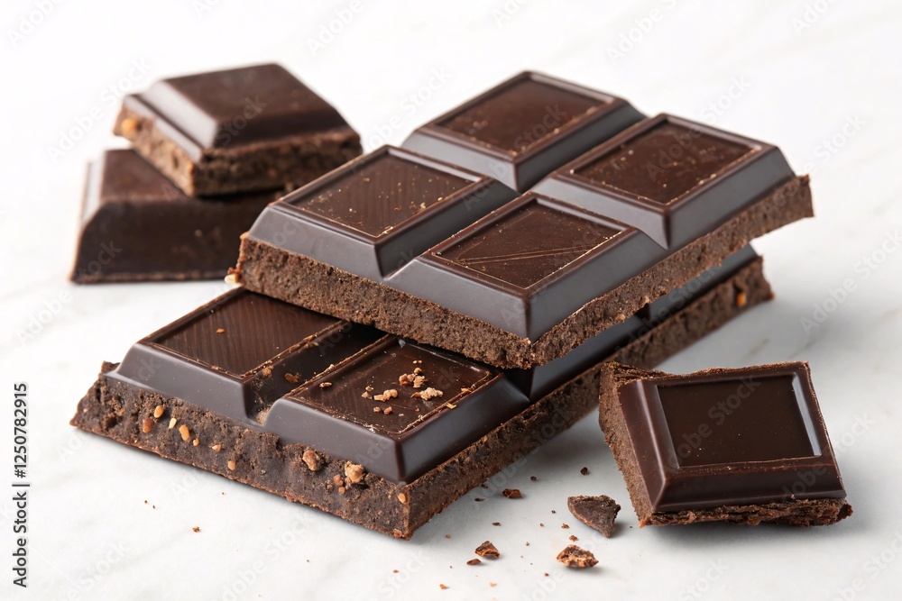 Dark Chocolate Bars with Rich Cocoa Texture Dark Chocolate Bars with Rich Cocoa Texture