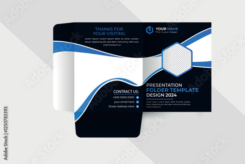 Modern file folder design template