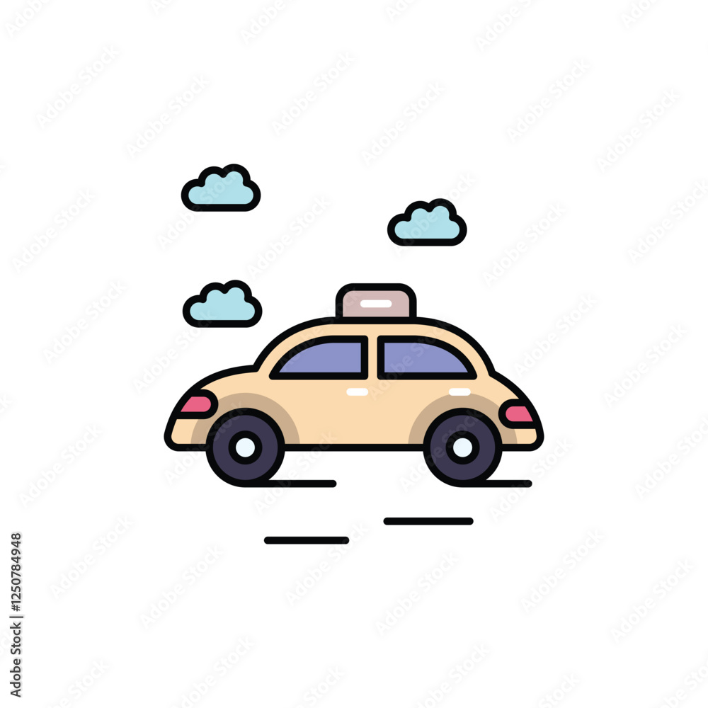 Taxi vector icon Taxi vector icon