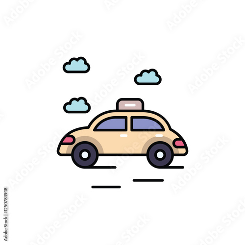 Taxi vector icon