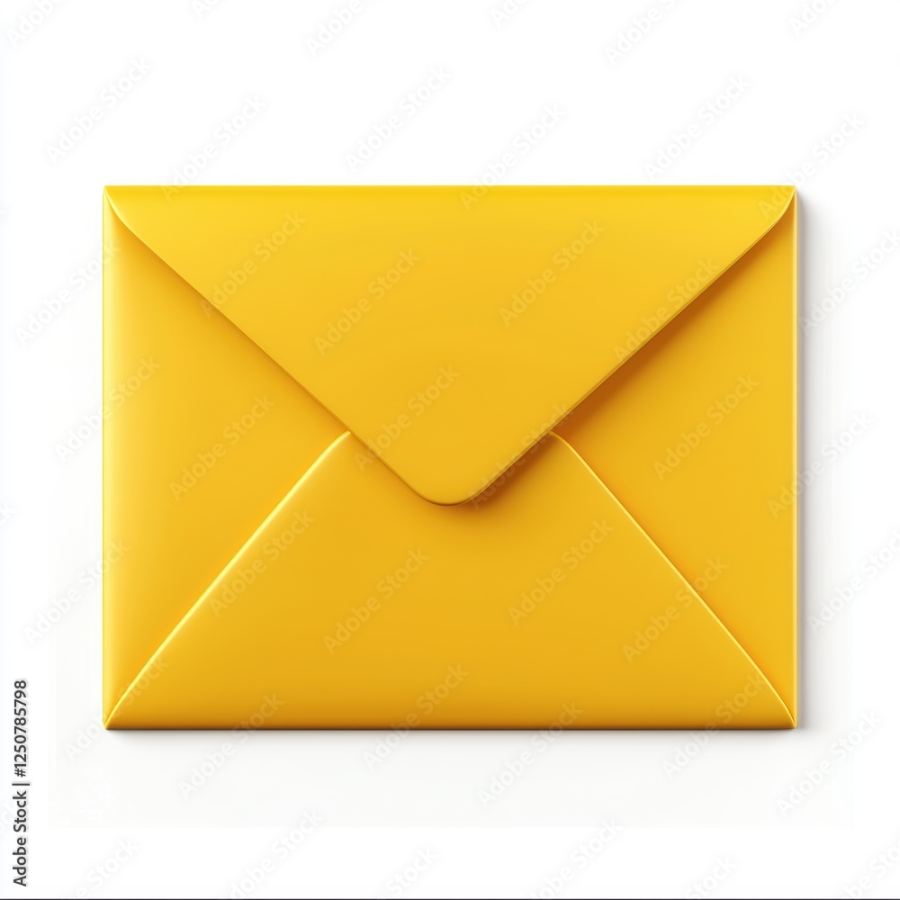 yellow envelope isolated on white yellow envelope isolated on white