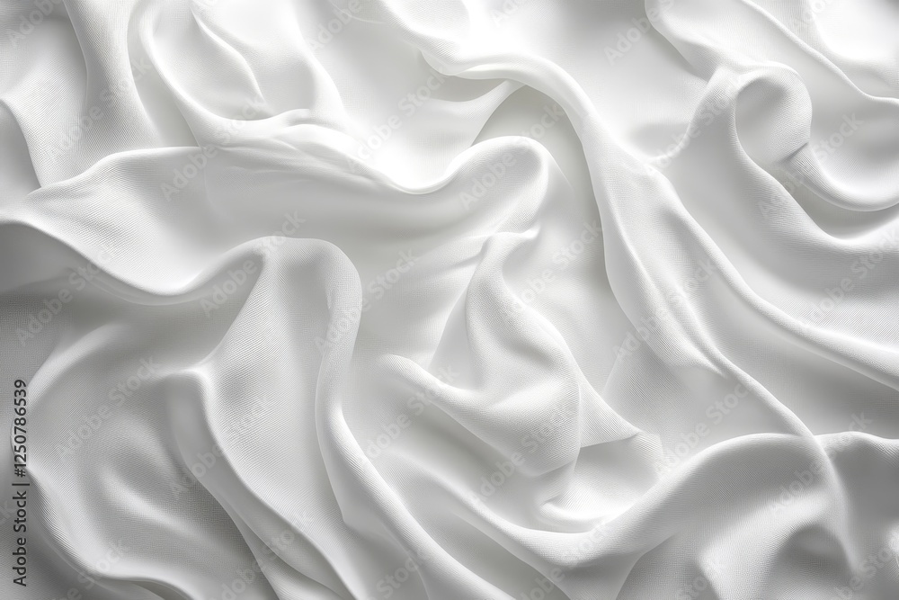 Fototapeta premium Abstract 3D White Background, Generative AI