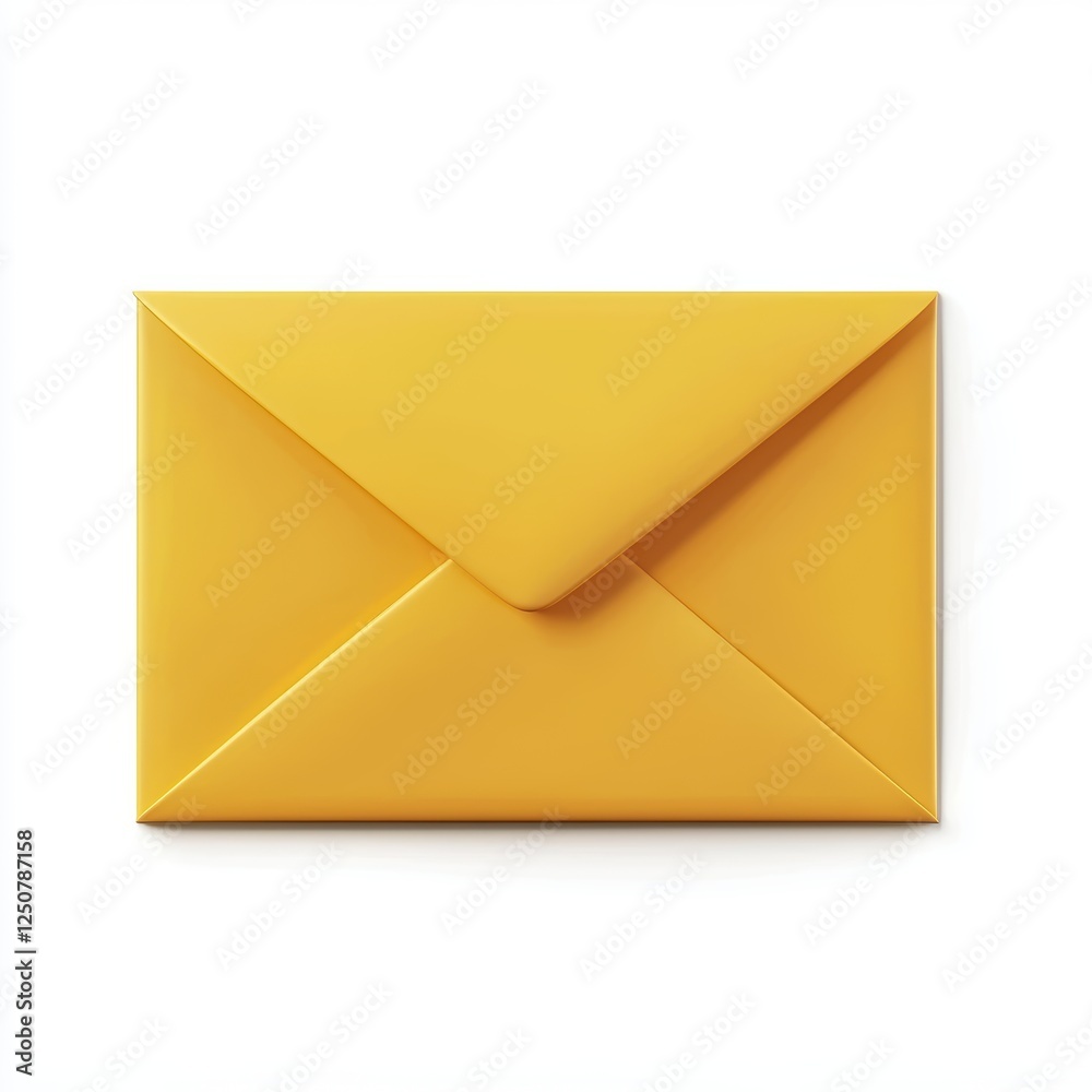 yellow envelope isolated on white yellow envelope isolated on white