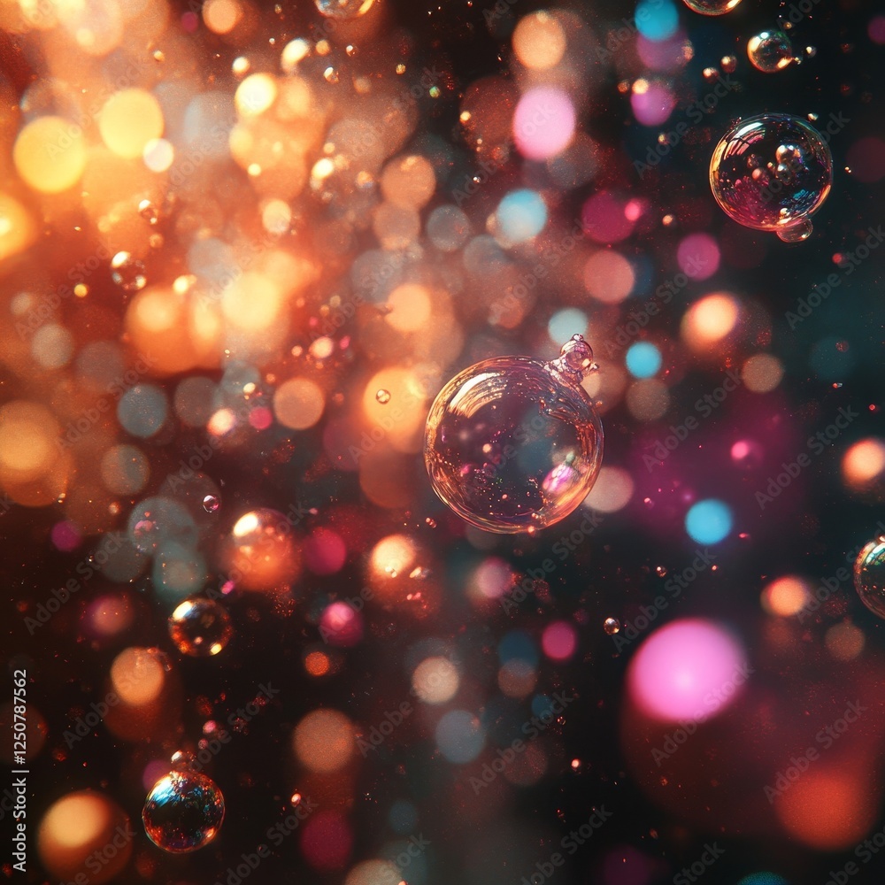 Water Bubbles Digital Background, Generative AI Water Bubbles Digital Background, Generative AI