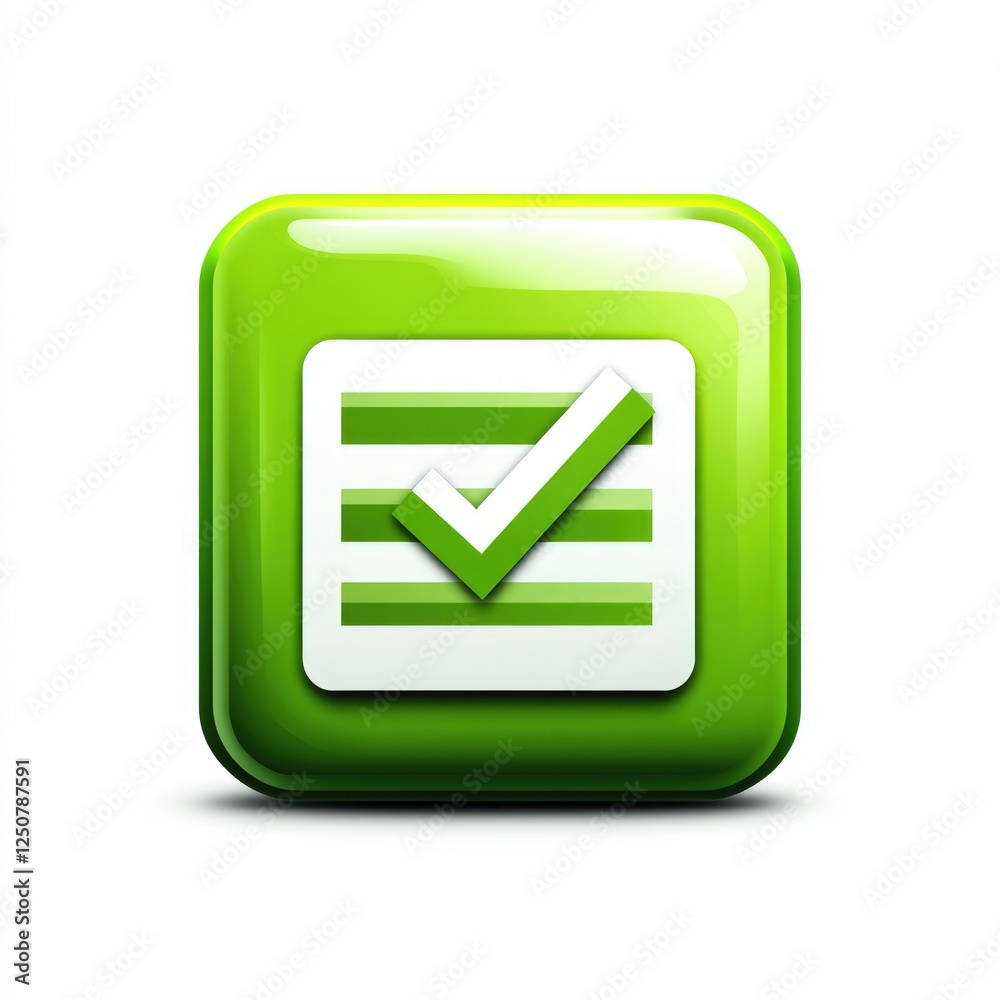 Eco-Friendly Task List Symbol. Green Checklist Icon for Business and Web Use Eco-Friendly Task List Symbol. Green Checklist Icon for Business and Web Use