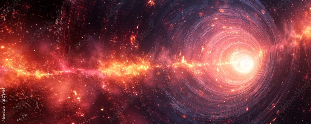 Abstract Futuristic Digital Background, Generative AI Abstract Futuristic Digital Background, Generative AI