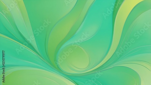 Amorphe Formen - Design Grafik Hintergrund - Limettengrün