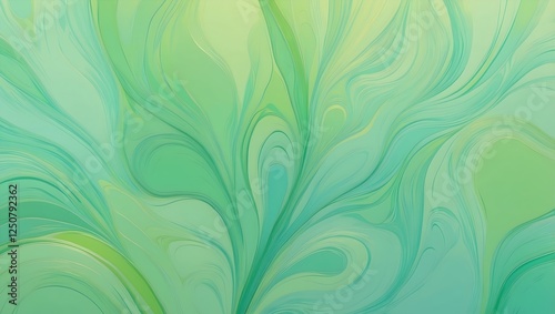 Amorphe Formen - Design Grafik Hintergrund - Limettengrün