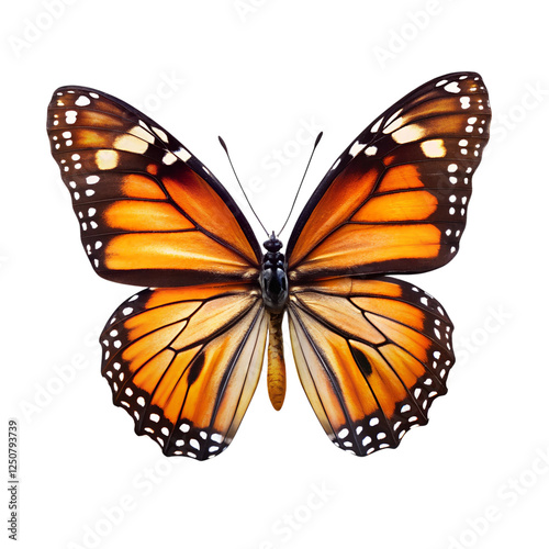 Butterflies isolated on Transparent Background.