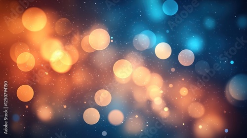 Abstract bokeh lights in vibrant colors creating a dreamy atmosphere