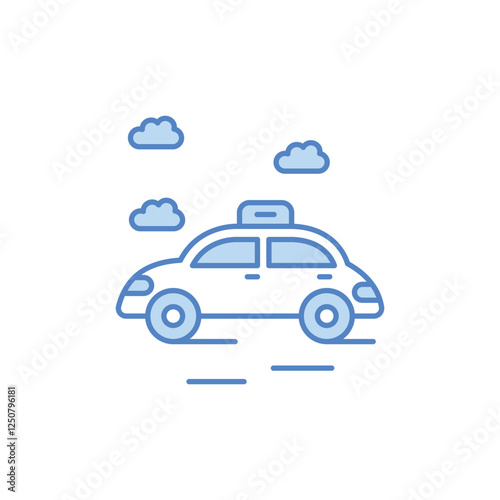 Taxi vector icon