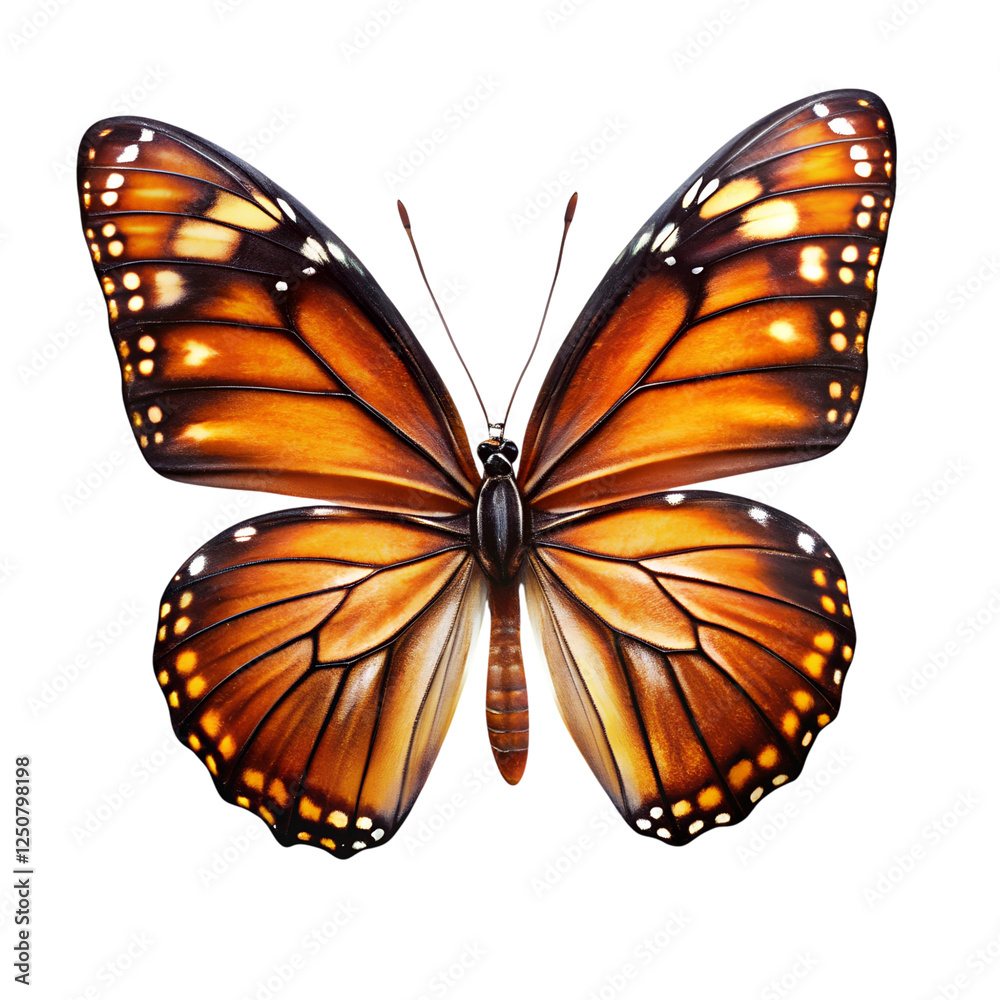 Obraz premium Butterflies isolated on Transparent Background.