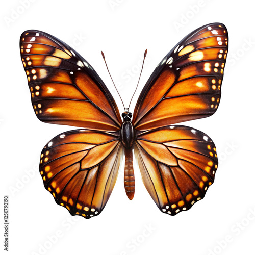 Butterflies isolated on Transparent Background.