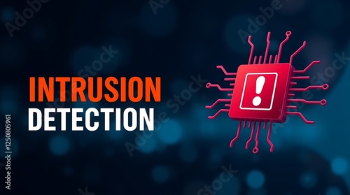 Obraz na płótnie cybersecurity concept of INTRUSION DETECTION, Network security, Cyber threat, Digital protection, Cyber attack prevention, Security warning, IDS, ips, Tls w salonie