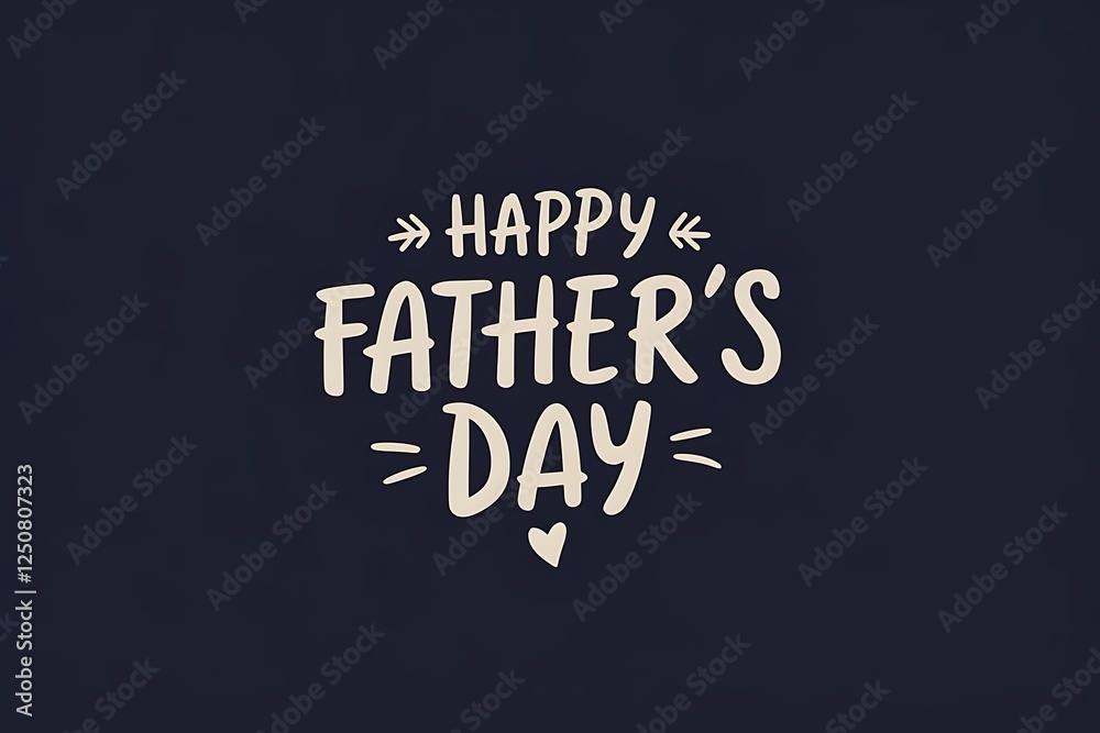 Obraz premium Happy Father's Day graphic design for celebration