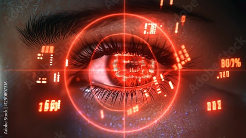 Hackers create deepfakes, Back view of a Cyberpunk girl types, Generative AI