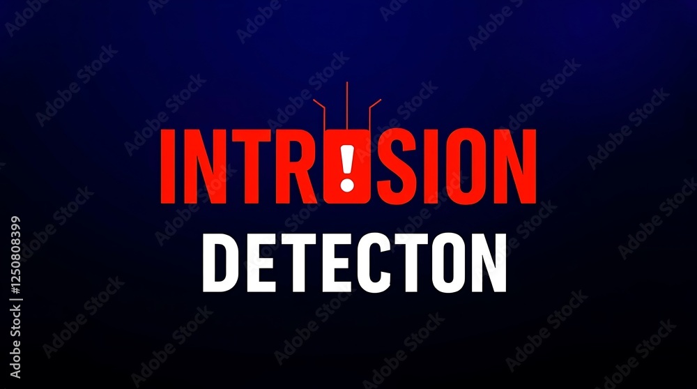 cybersecurity concept of INTRUSION DETECTION, Network security, Cyber threat, Digital protection, Cyber attack prevention, Security warning, ids, ips, tls