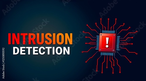 Obraz na płótnie cybersecurity concept of INTRUSION DETECTION, Network security, Cyber threat, Digital protection, Cyber attack prevention, Security warning, ids, ips, tls w salonie