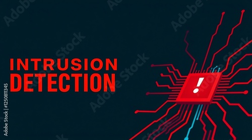 Obraz na płótnie cybersecurity concept of INTRUSION DETECTION, Network security, Cyber threat, Digital protection, Cyber attack prevention, Security warning, ids, ips, tls w salonie