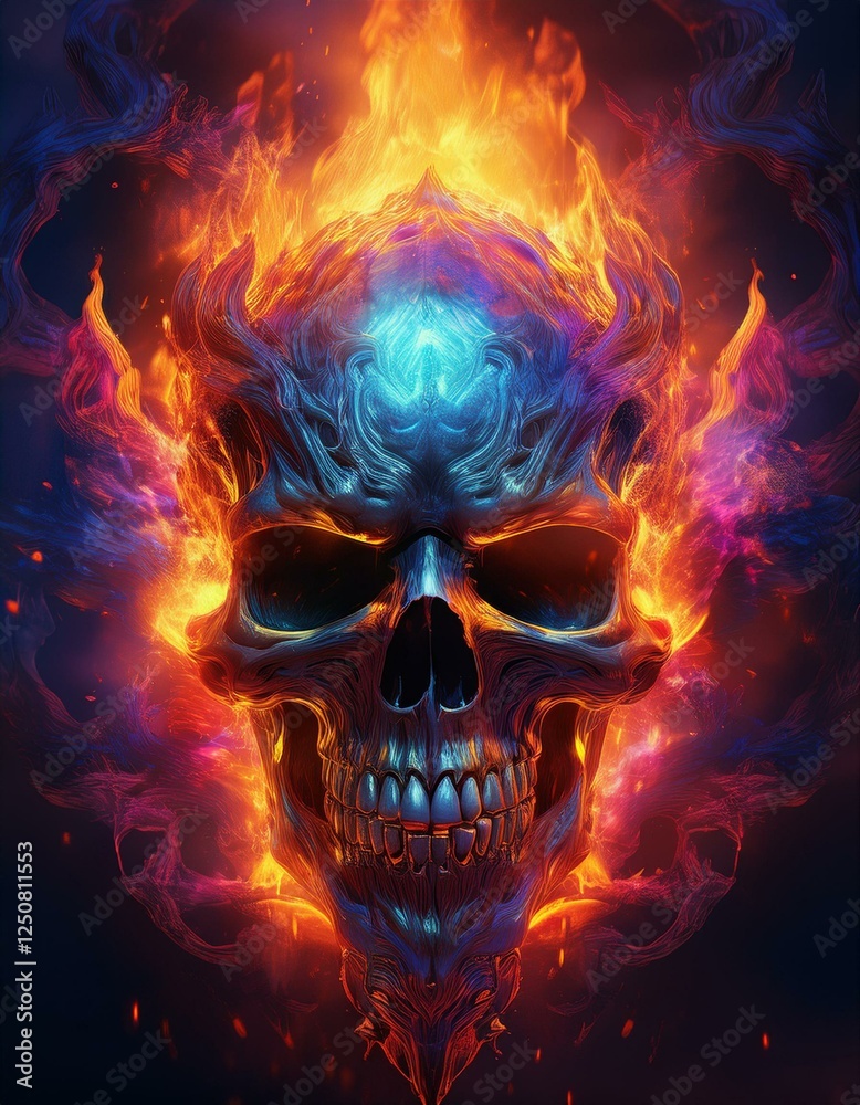 Flaming Skull Flaming Skull