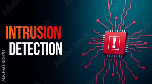 Obraz na płótnie cybersecurity concept of INTRUSION DETECTION, Network security, Cyber threat, Digital protection, Cyber attack prevention, Security warning, ids, ips, tls w salonie