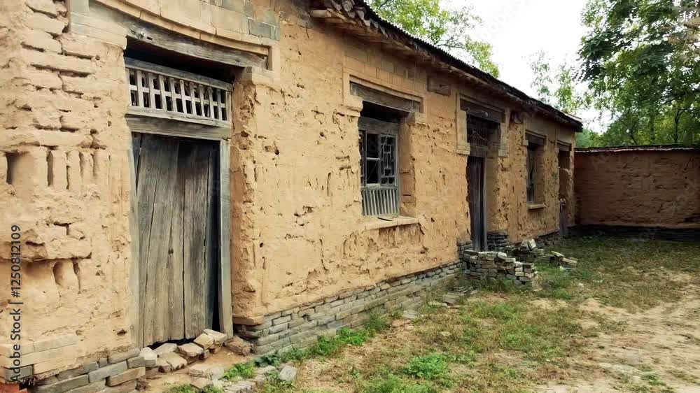 Exploring old adobe houses in the countryside revealing historical architecture and rustic charm Exploring old adobe houses in the countryside revealing historical architecture and rustic charm