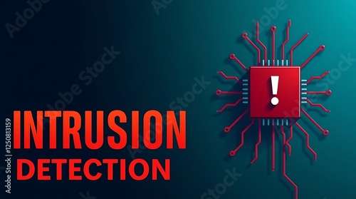 Obraz na płótnie cybersecurity concept of INTRUSION DETECTION, Network security, Cyber threat, Digital protection, Cyber attack prevention, Security warning, ids, ips, tls w salonie