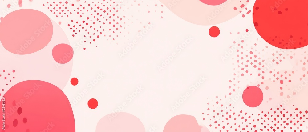 Abstract design featuring soft red and pink circles on a light background Abstract design featuring soft red and pink circles on a light background