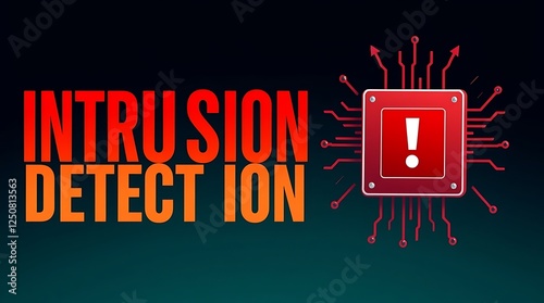 Obraz na płótnie cybersecurity concept of INTRUSION DETECTION, Network security, Cyber threat, Digital protection, Cyber attack prevention, Security warning, ids, ips, tls w salonie