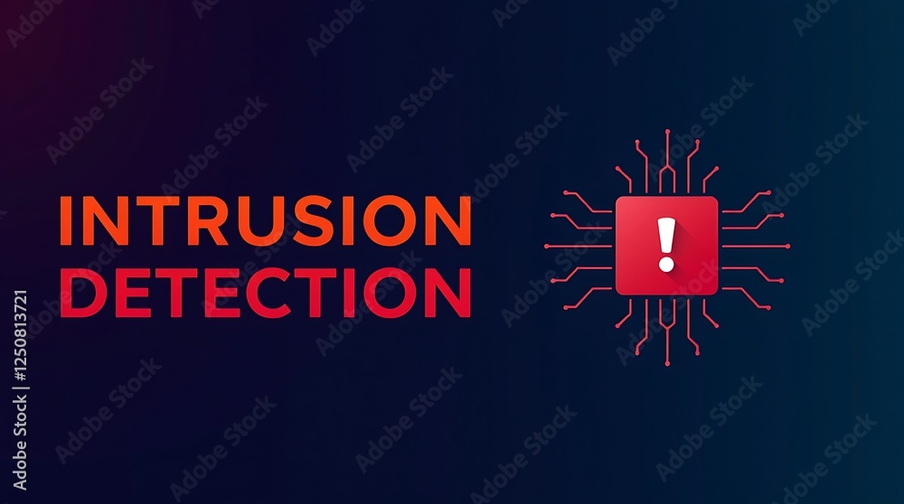 cybersecurity concept of INTRUSION DETECTION, Network security, Cyber threat, Digital protection, Cyber attack prevention, Security warning, ids, ips, tls