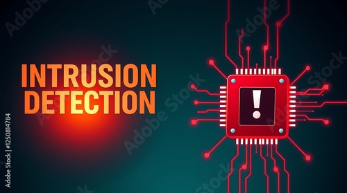 Obraz na płótnie cybersecurity concept of INTRUSION DETECTION, Network security, Cyber threat, Digital protection, Cyber attack prevention, Security warning, ids, ips, tls w salonie