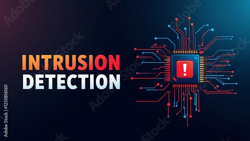 Obraz na płótnie cybersecurity concept of INTRUSION DETECTION, Network security, Cyber threat, Digital protection, Cyber attack prevention, Security warning, ids, ips, tls w salonie