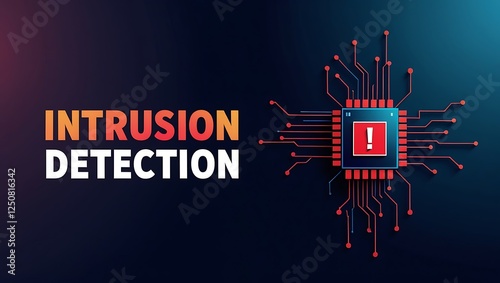 Obraz na płótnie cybersecurity concept of INTRUSION DETECTION, Network security, Cyber threat, Digital protection, Cyber attack prevention, Security warning, ids, ips, tls w salonie