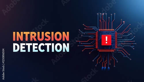 Obraz na płótnie cybersecurity concept of INTRUSION DETECTION, Network security, Cyber threat, Digital protection, Cyber attack prevention, Security warning, ids, ips, tls w salonie