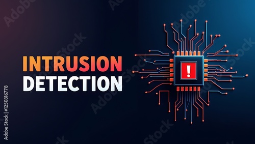 Obraz na płótnie cybersecurity concept of INTRUSION DETECTION, Network security, Cyber threat, Digital protection, Cyber attack prevention, Security warning, ids, ips, tls w salonie