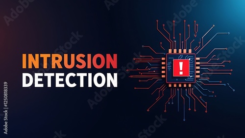 Obraz na płótnie cybersecurity concept of INTRUSION DETECTION, Network security, Cyber threat, Digital protection, Cyber attack prevention, Security warning, ids, ips, tls w salonie