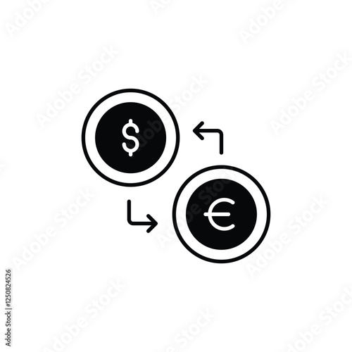 Currency Exchange vector icon