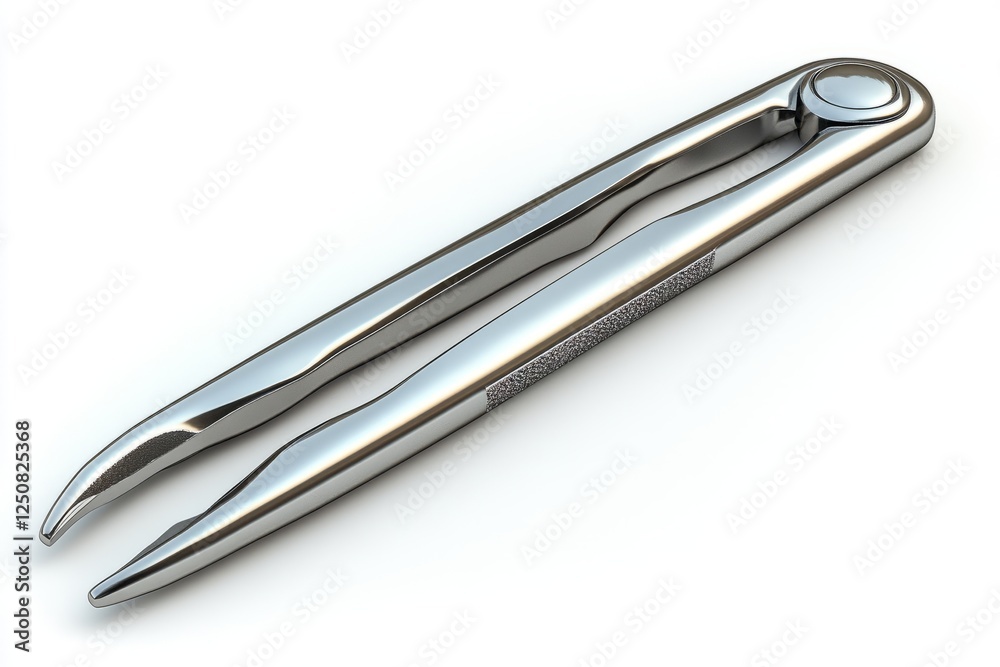 Fototapeta premium Surgical forceps showcase shiny metal design used in various medical procedures