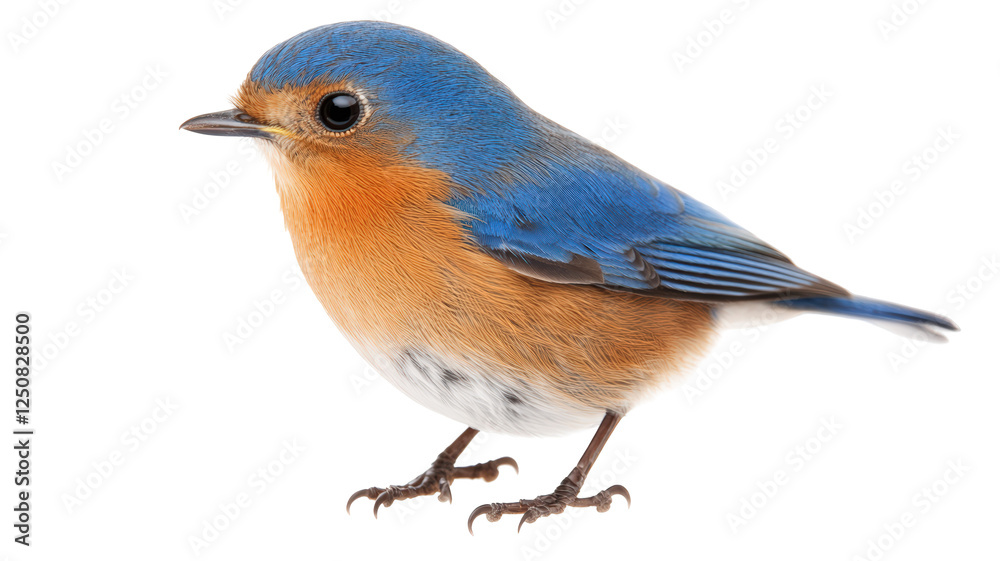 Isolated Portrait of a Vibrant Bluebird Isolated Portrait of a Vibrant Bluebird