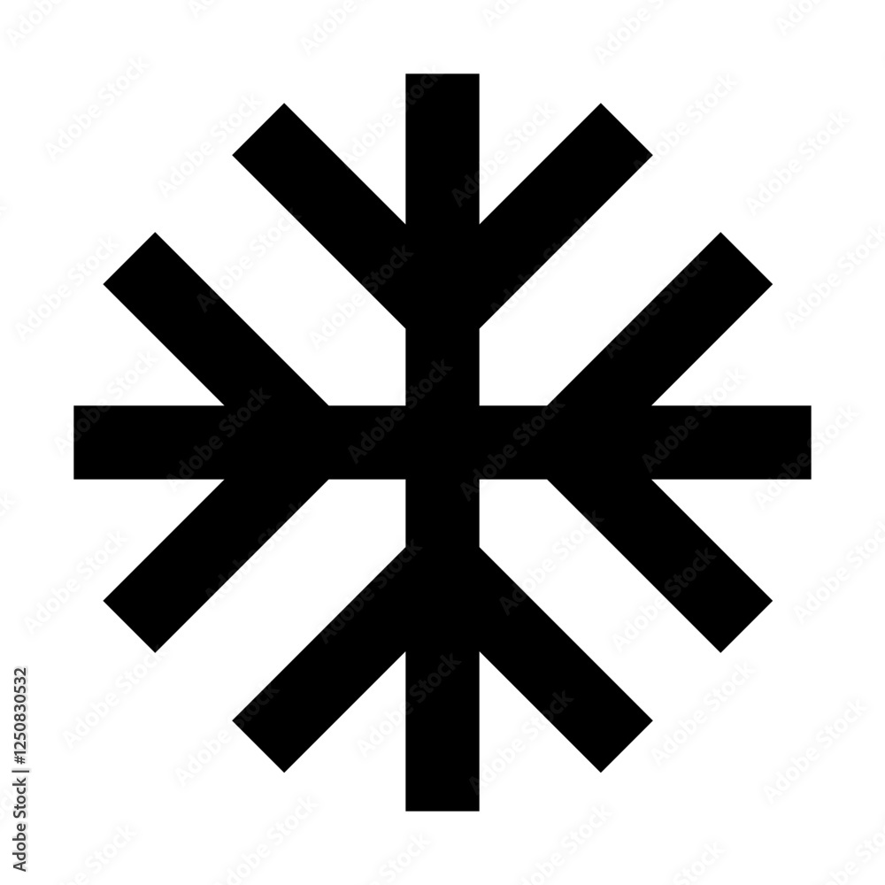 Snowflake - Simple Minimalist Winter & Christmas Gifts Icon Snowflake - Simple Minimalist Winter & Christmas Gifts Icon
