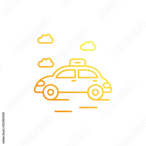 Taxi vector icon