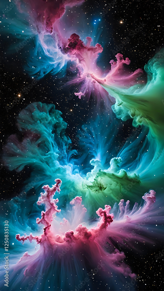 Fototapeta premium Abstraktion Licht durch die Leere 9х16. Hintergrund für das Design 1.