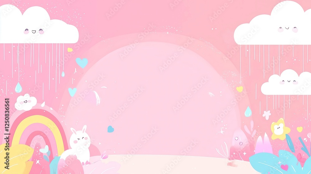 Vibrant Rainbow Clouds in Minimalist Doodle Art, showcasing colorful rain clouds against a clean backdrop, perfect for adding a playful touch to any space. Vibrant Rainbow Clouds in Minimalist Doodle Art, showcasing colorful rain clouds against a clean backdrop, perfect for adding a playful touch to any space.